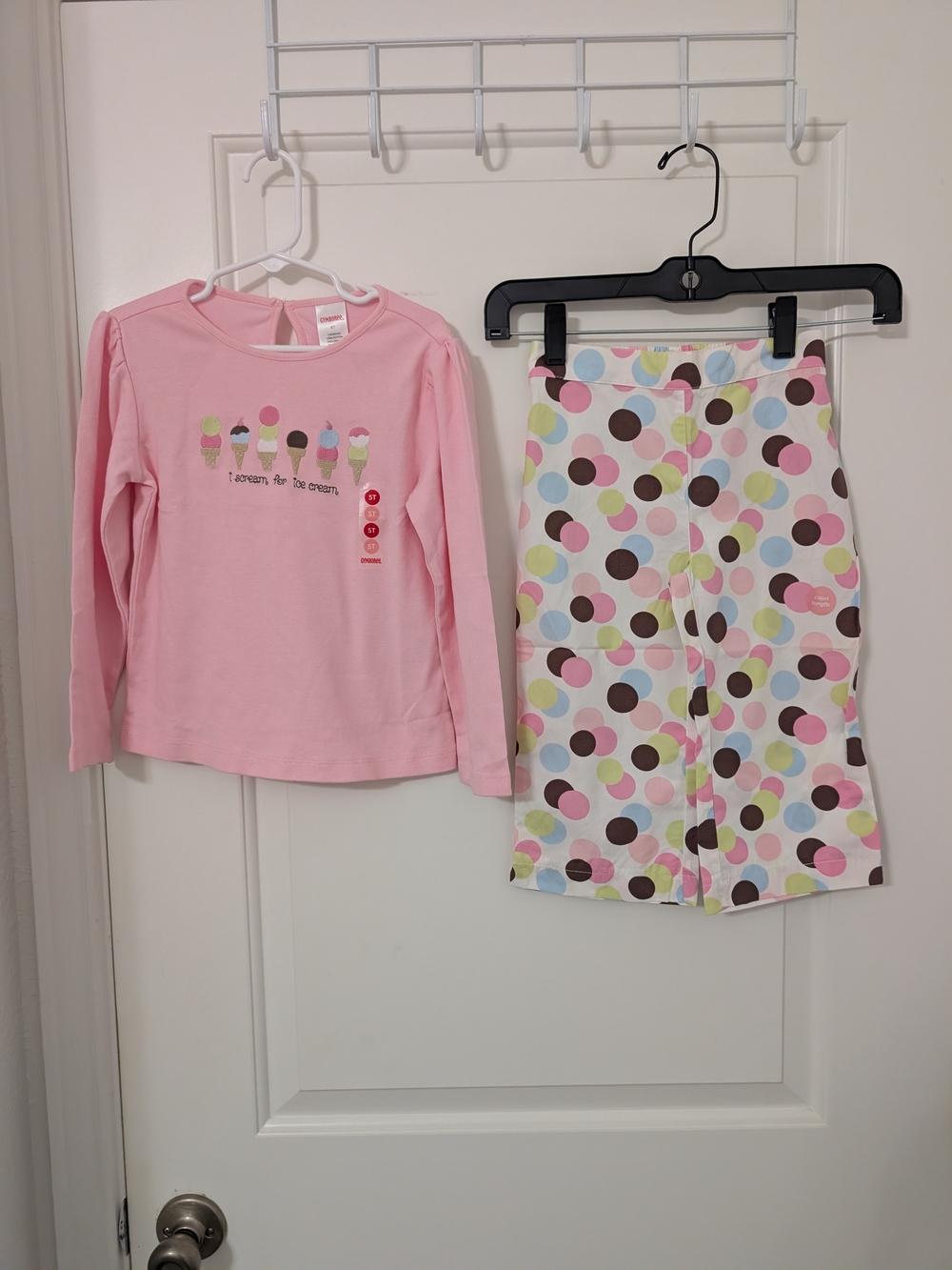 Gymboree Ice Cream Social NWT 2pc Outfit Shirt Capri Pants 5T 2007
